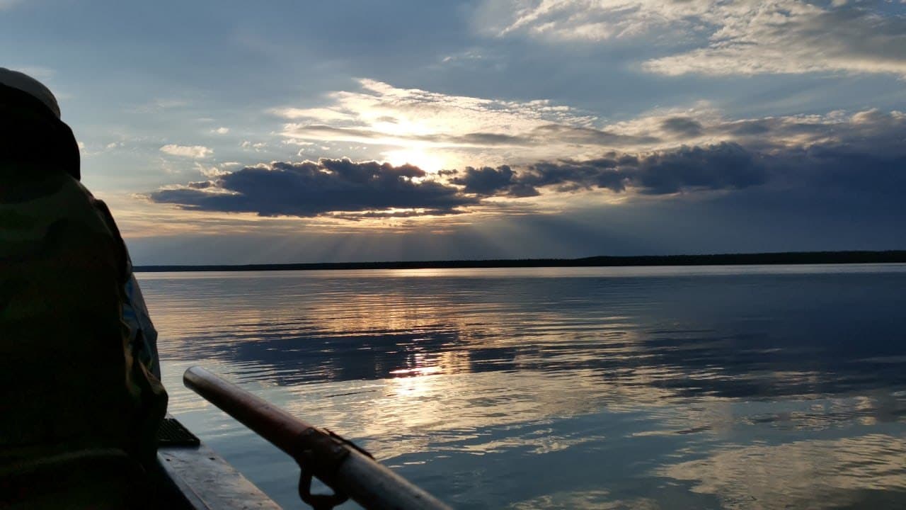 Белое море и северный берег у поселка Чупа